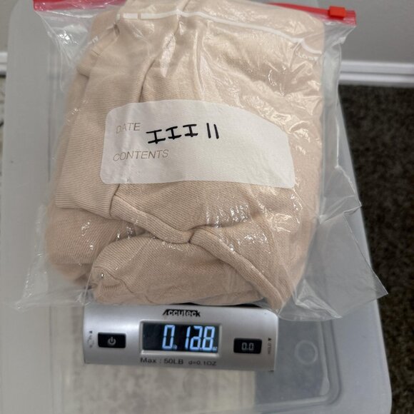 Vero Moda Sweatshirt Womens XL Tan Beige Crewneck Fleece Lined Raglan Pullover - Picture 11 of 11